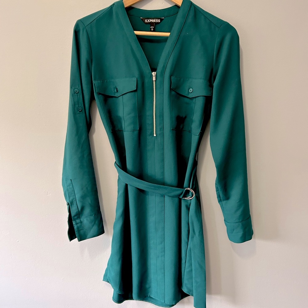 Green Dress - Express